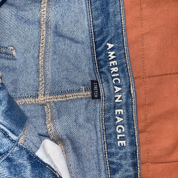 American Eagle Womens Stretch Denim Jeans Light Wash Size 14 - Picture 5 of 9